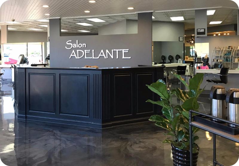 Salon Adelante Front Desk in Orange, CA